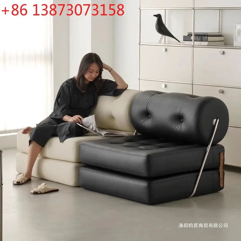 

Одноместный диван-кровать, складной, двойного назначения, новый, для маленькой квартиры, гостиной, многофункциональный выдвижной диван «два в одном»