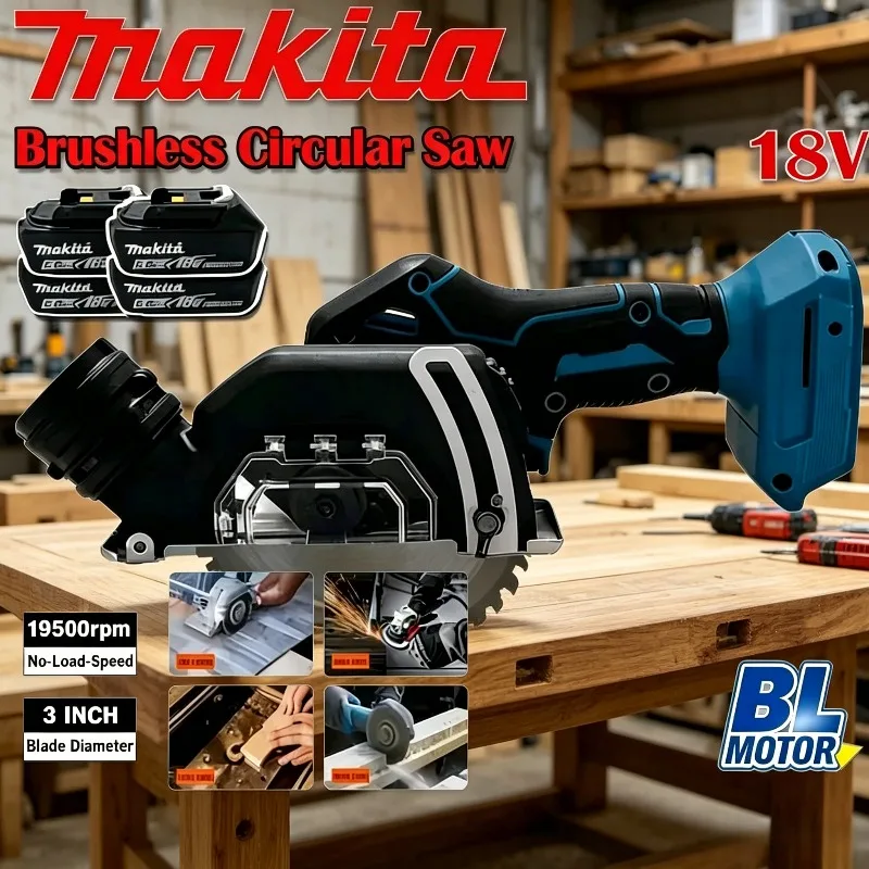 

Makita Cut Off Tool Electric 19500RPM 3 Inch Cordless Angle Grinder Tile Cutter for Wood Tile Plastic Tool For Makita Battery