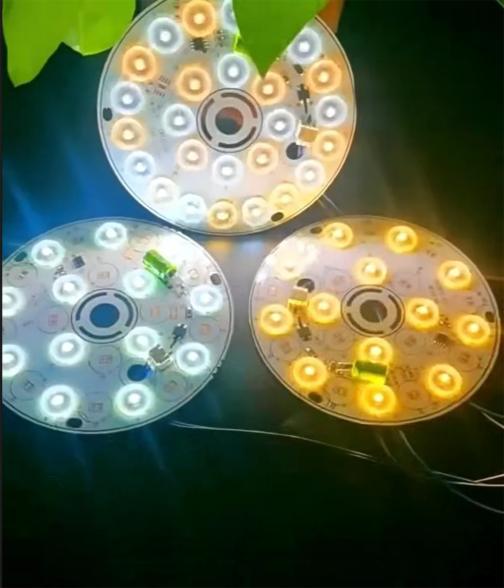 

Светодиодный чип 6W 12W 18W без драйвера, AC 220V-240V, SMD 2835, холодный и теплый белый свет, круглые светодиодные элементы для ламп и прожекторов
