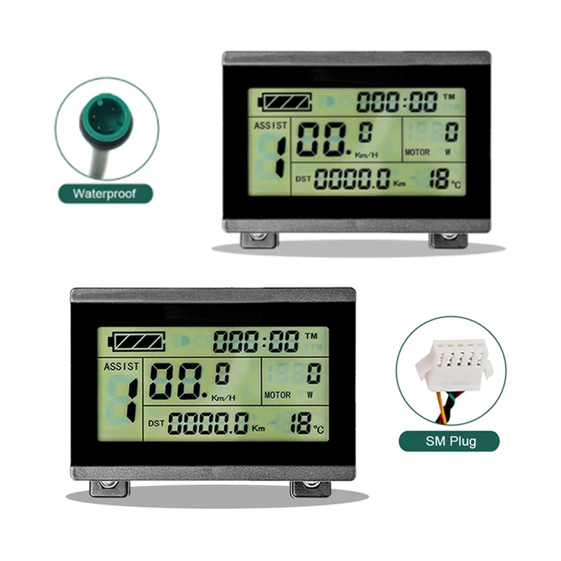 Hot AD-Ebike 24V36V48V72V KT LCD3 Display Intelligent Meter For Electric Bicycle Hub Motor Conversion Kits