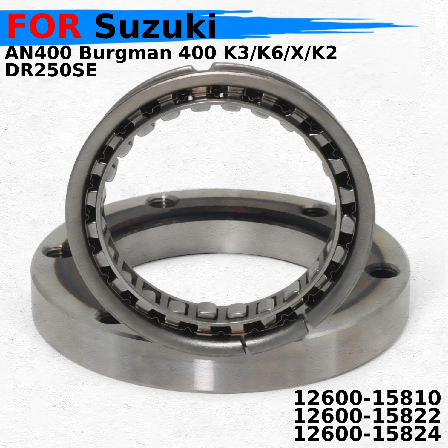 Motorcycle Starter Motor One Way Clutch Part For Suzuki AN400 Burgman 400 K3/K6 X/K2 DR250SE 12600-15810 12600-15822 12600-15824