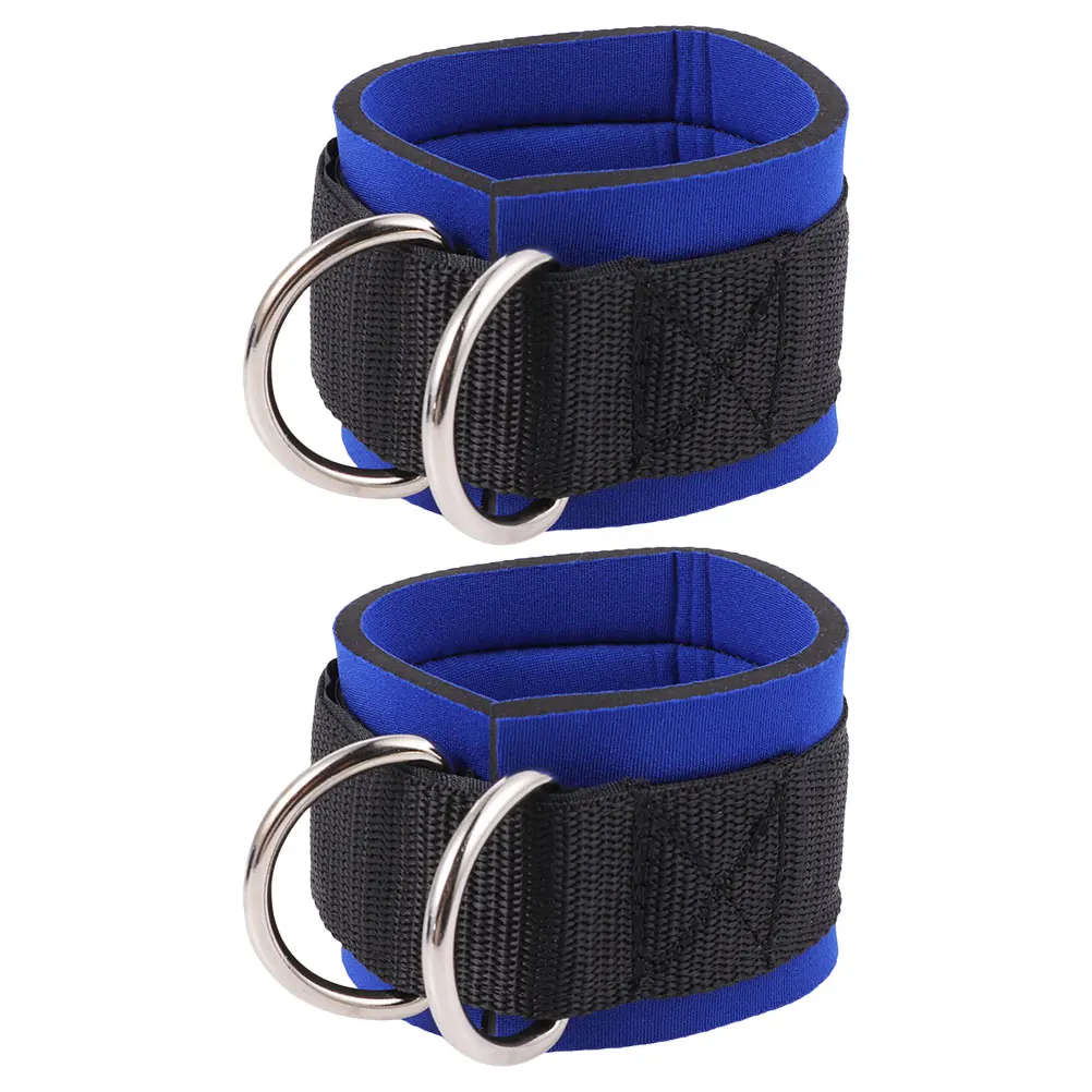 

1Pair Ankle Straps Durable Nylon Cable Attachment Gym Fitness Leg Strength Training Tool Ankle Straps Womens Gym Accessories