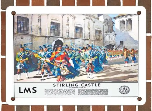 METAL SIGN - 1937 Stirling Castle LMS - 10x14 Inches