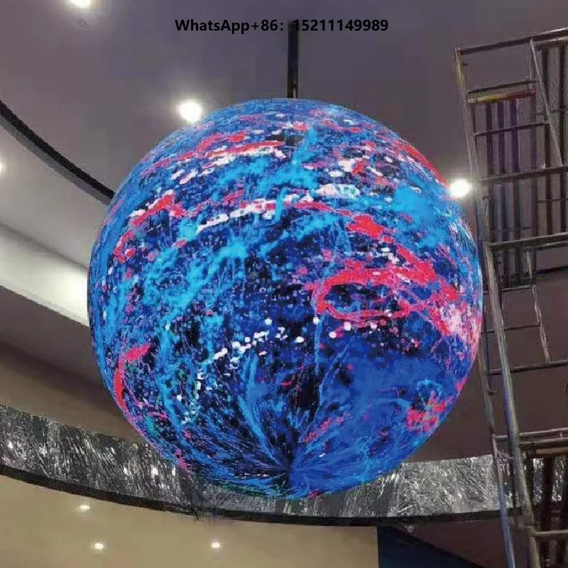 Good Sales Customized Indoor Full-Color Spherical LED Display Screen Creative LED Sphere Display Screen