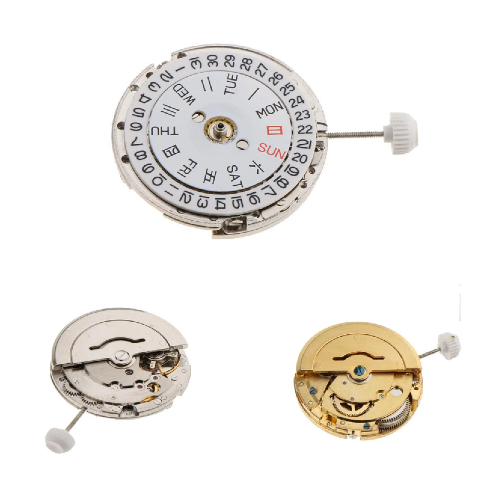 

Dual Calendar Date/Day @ 3 Automatic Mechanical Watch Movement Replacement For Miyota 8205 Wristwatch Pocket Watch Repairment
