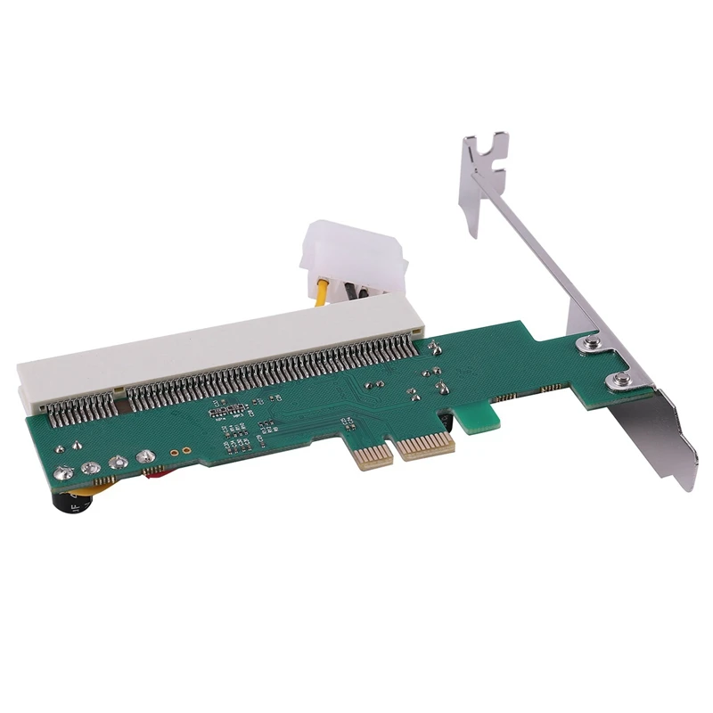 2X PCI-Express To PCI Adapter Card PCI-E X1/X4/X8/X16 Slot With 4 Pin Power Cable Card