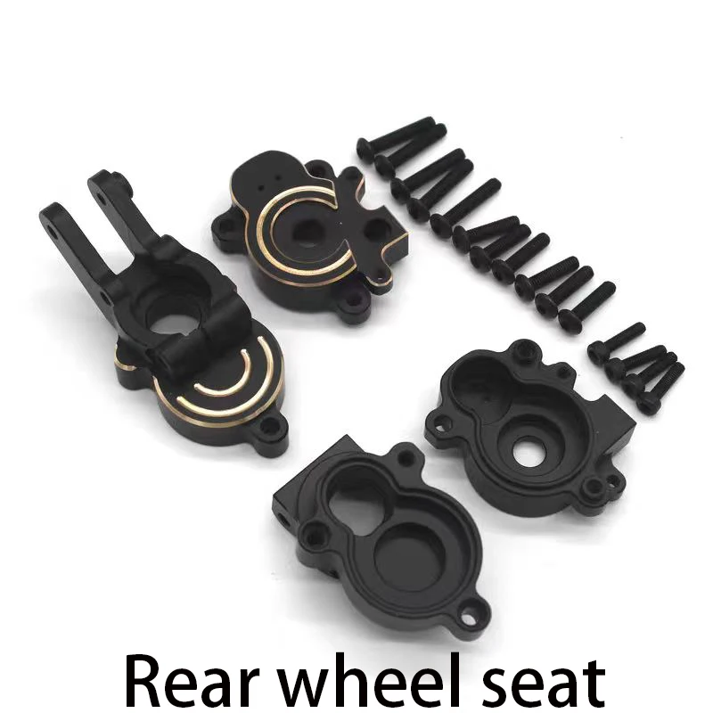 Yikong yk4107 Upgraden Metalen Accessoires Chassis Armor Contragewicht Trekstang Stuurbeker Voor Achterassen Auto Logos