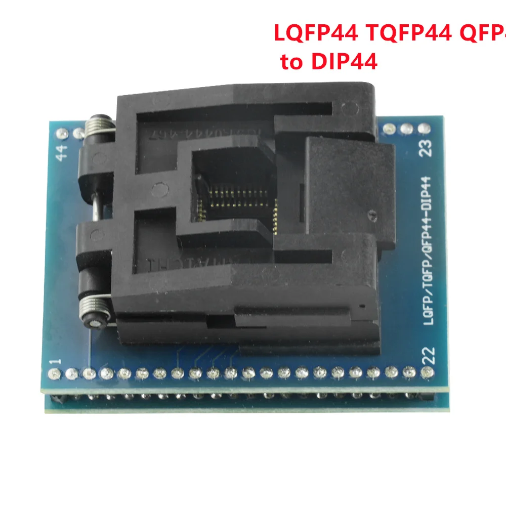 Tqfp44 to dip40 ic socket tqfp44 adapter socked for TL866II Top Quality qfp44 tqfp44 lqfp44 to dip40 adapter ic programmer