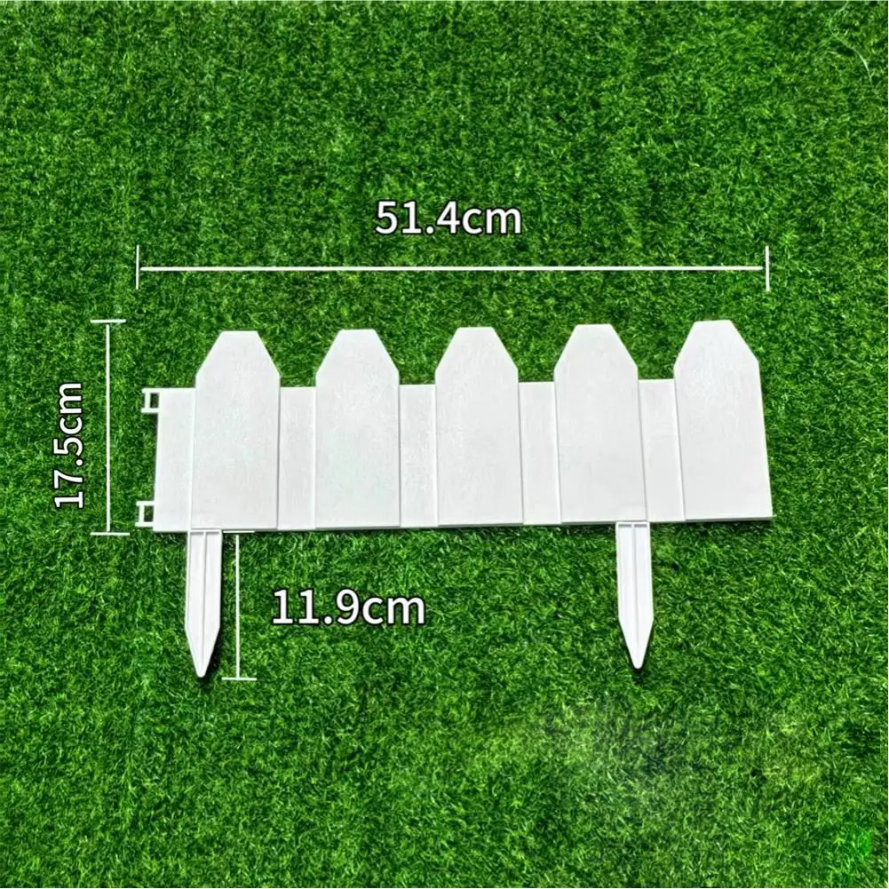 10Pcs Plastic Garden Fence Edging Decorative Border For Lawn Flowerbed Yard Outdoor Landscaping Barrier