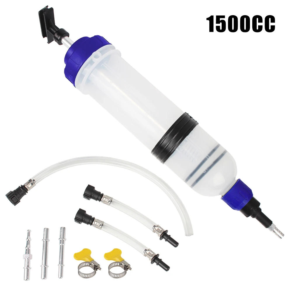 Car Oil Fluid Extractor Suction Vacuum Manual Fuel Transfer Filling Syringe Injecting Pump Brake Liquid 200cc 500cc 1500cc