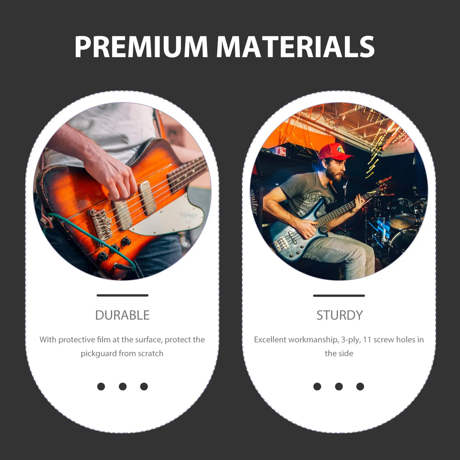 

Защитная пленка для гитарного звукоснимателя Pb Bass 3 с предустановленной панелью, устойчивая к царапинам, с эффектом черепахового панциря