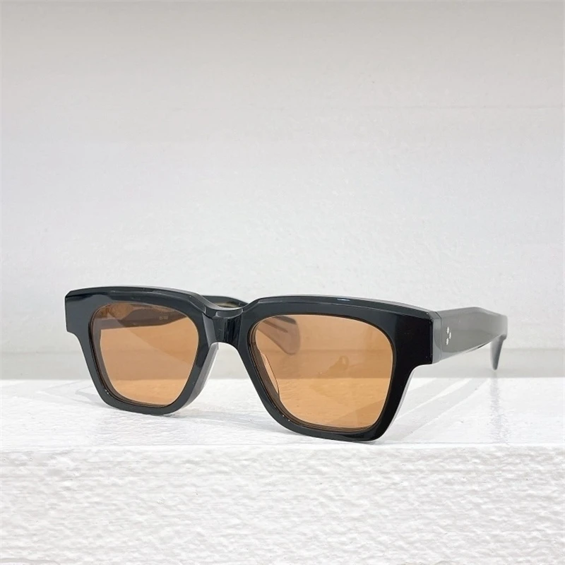 Винтажные трендовые женские солнцезащитные очки, прямоугольные толстые ацетатные солнцезащитные очки для отпуска, fellini Travel oculos sol masculino