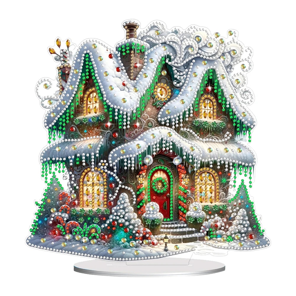 Description Picture 5 of itemChristmas Snowman Diamond Painting Tabletop Ornaments Kit Diamond Painting Desktop Decorations for Home Office Desktop Decor