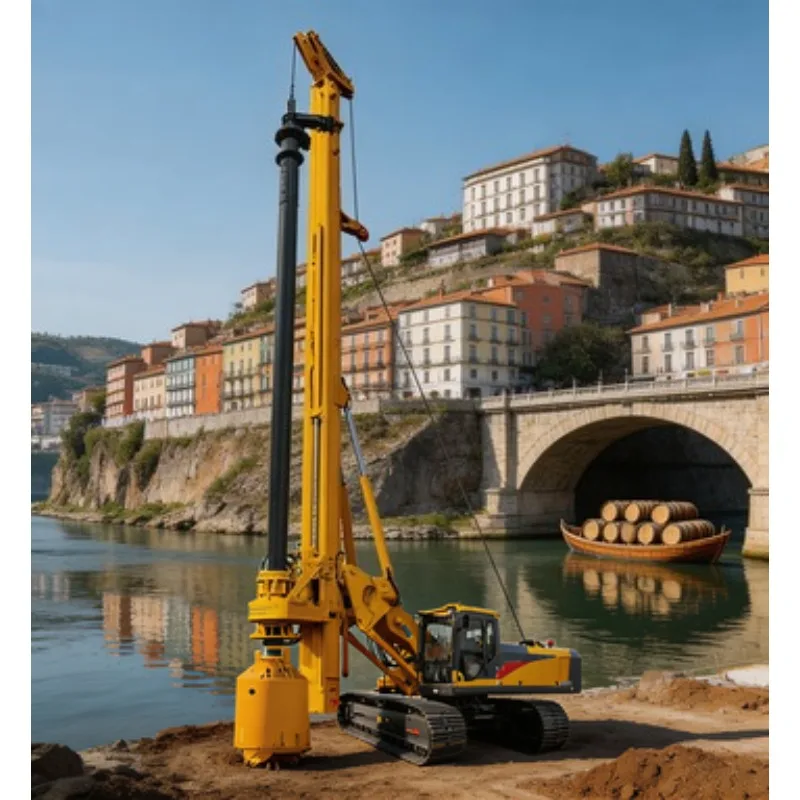 Cost Effective Rotary Drilling Rig Drill Rig Foundation Machine 130kN Torque 45m Depth for Construction Foundation Work