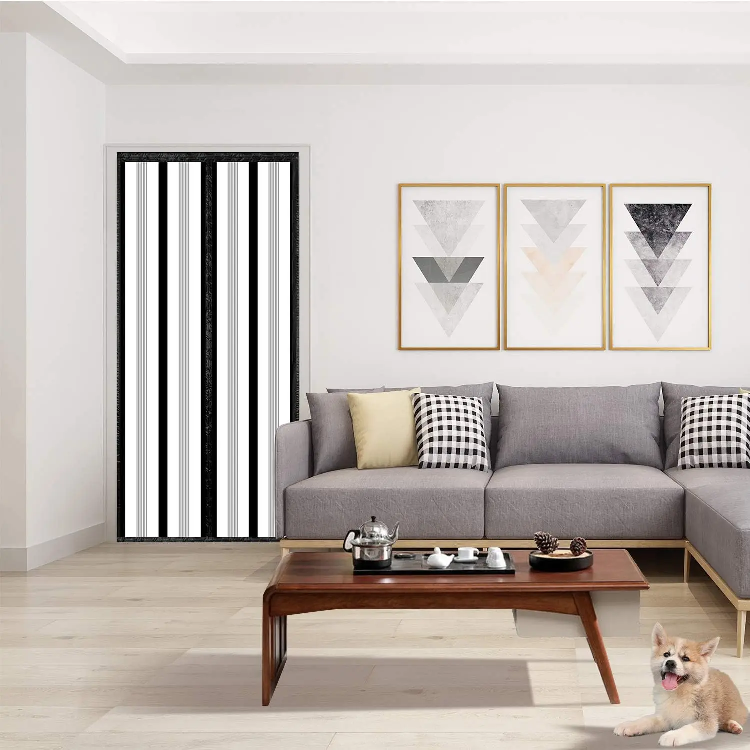 

Winter Warm EVA Windproof Stripe Door Screen Air Conditioning Curtain Heat Insulation Curtain Anti Mosquito Insect Door Curtain