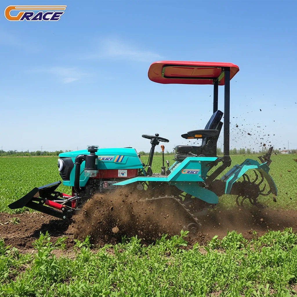 

Customize Agricultural Crawler Tractor Paddy Dry Land Dual Use Crawler Cultivator Machine