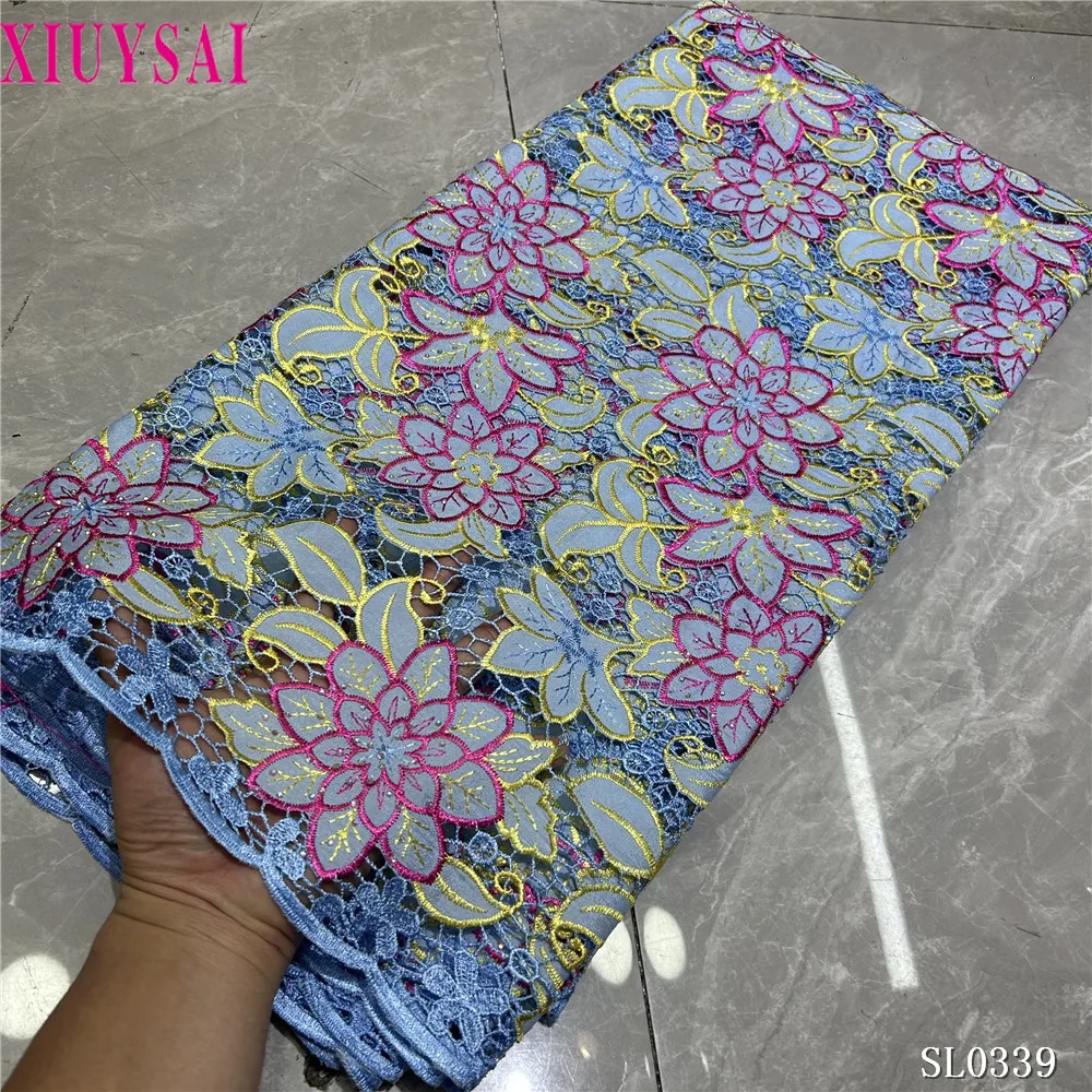 

Guipure Cord Lace Fabric 2025 Latest African Lace Fabric High Quality Wedding Party Dress Material For Chic Dress Sew