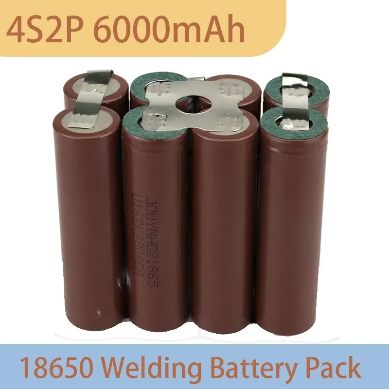 18650 Welding Battery Pack HG2 6000mAh 4S Tool Battery 10.8V/14.4V/18V/21.6V Screwdriver Battery