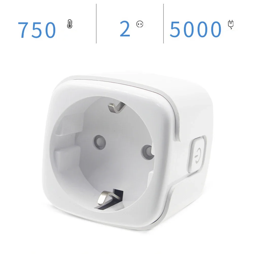 Brand New Smart Socket Receptacles Steckdosen Buchsen White WiFi ABS+PC Fireproof Material European Union Plug