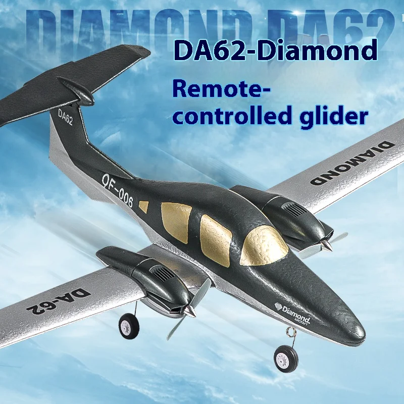

Радиоуправляемый самолет LIFEA FOLORA DA62 QF006 Diamond Aircraft, цельнолитой из EPP, 2.4G, 2-канальный планер, подарки и игрушки для взрослых