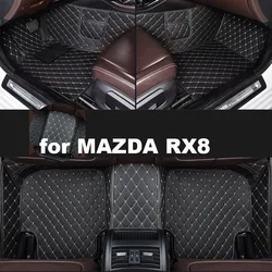 Autohome Car Floor Mats For MAZDA RX8 2004-2011 Year Upgraded Version Foot Coche Accessories Carpetscustomized