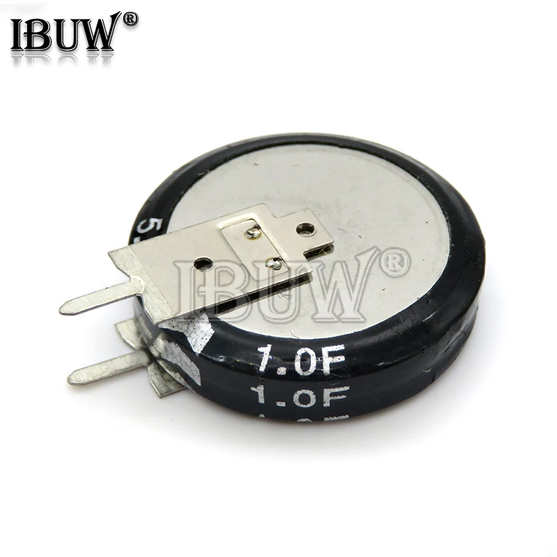 1PCS/lot  V type 5.5V Super capacitor 0.1F 0.22F 0.33F 0.47F 1F 1.5F 4.0F Button Farad capacitor