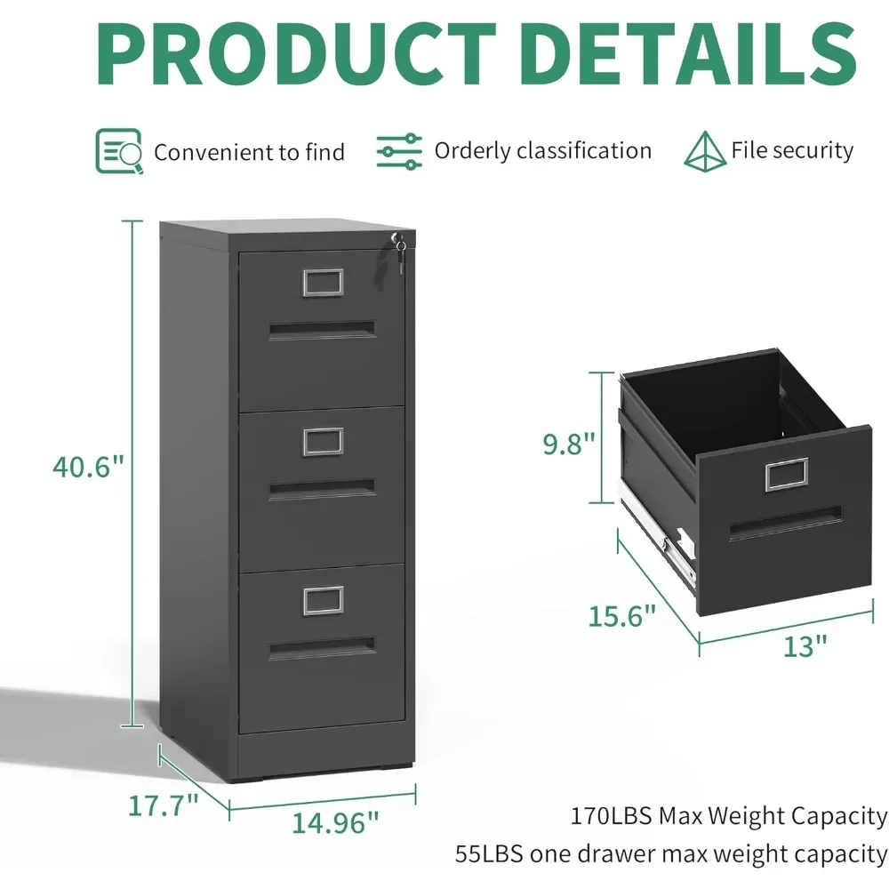 Folder File Cabinet for Office Furniture Mini Drawer Type Storage Locker Files Cabinets Filing Desk Chests of Drawers