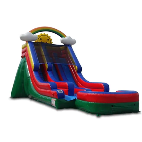 Rainbow Inflatable Slide Dry/Wet Double Slide Inflatable Slide Large Inflatable Slide Rainbow slide double slide