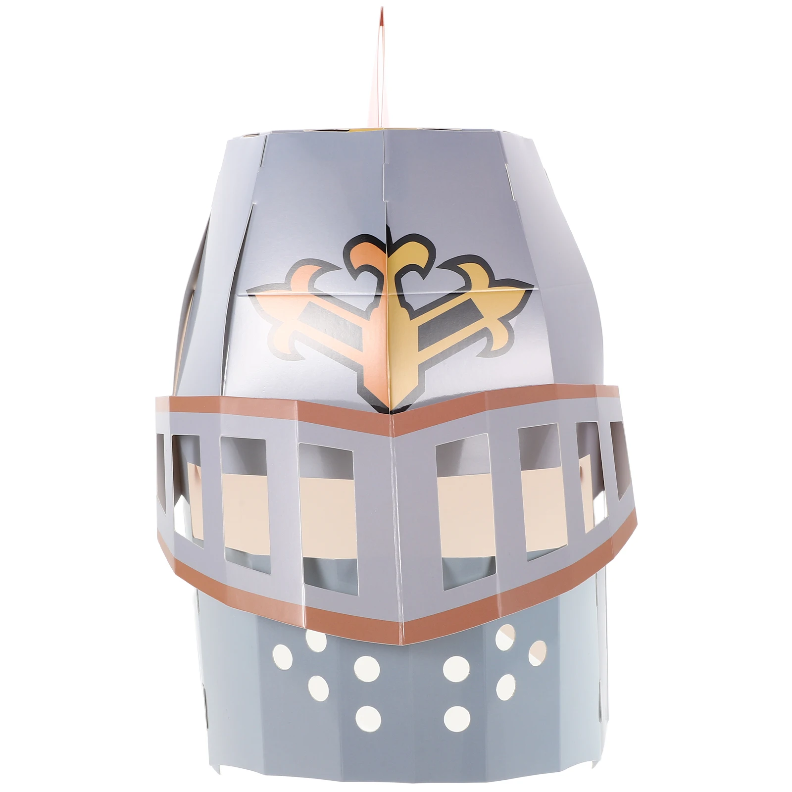 

Paper Knight Headgear Creative Diy Mask Masquerade Papercraft Kids Costume Accessories Breathable Medieval Roleplay Toy