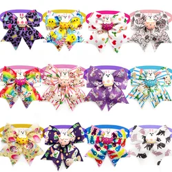 30/50 pcs Easter Small Dog Bow Ties Eggs Rabbit Pet Products Neck Tie Collar Pet Grooming Supplies for Small Dog Accessories