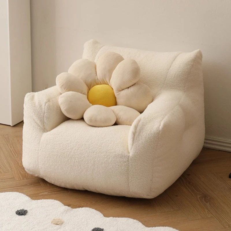 1-person Bean Bag Sofas Relaxing Kids Beanbag Soft Couch Living Room Comfortable Lazy Sofa Bedroom Lounge Small Tatami Chair