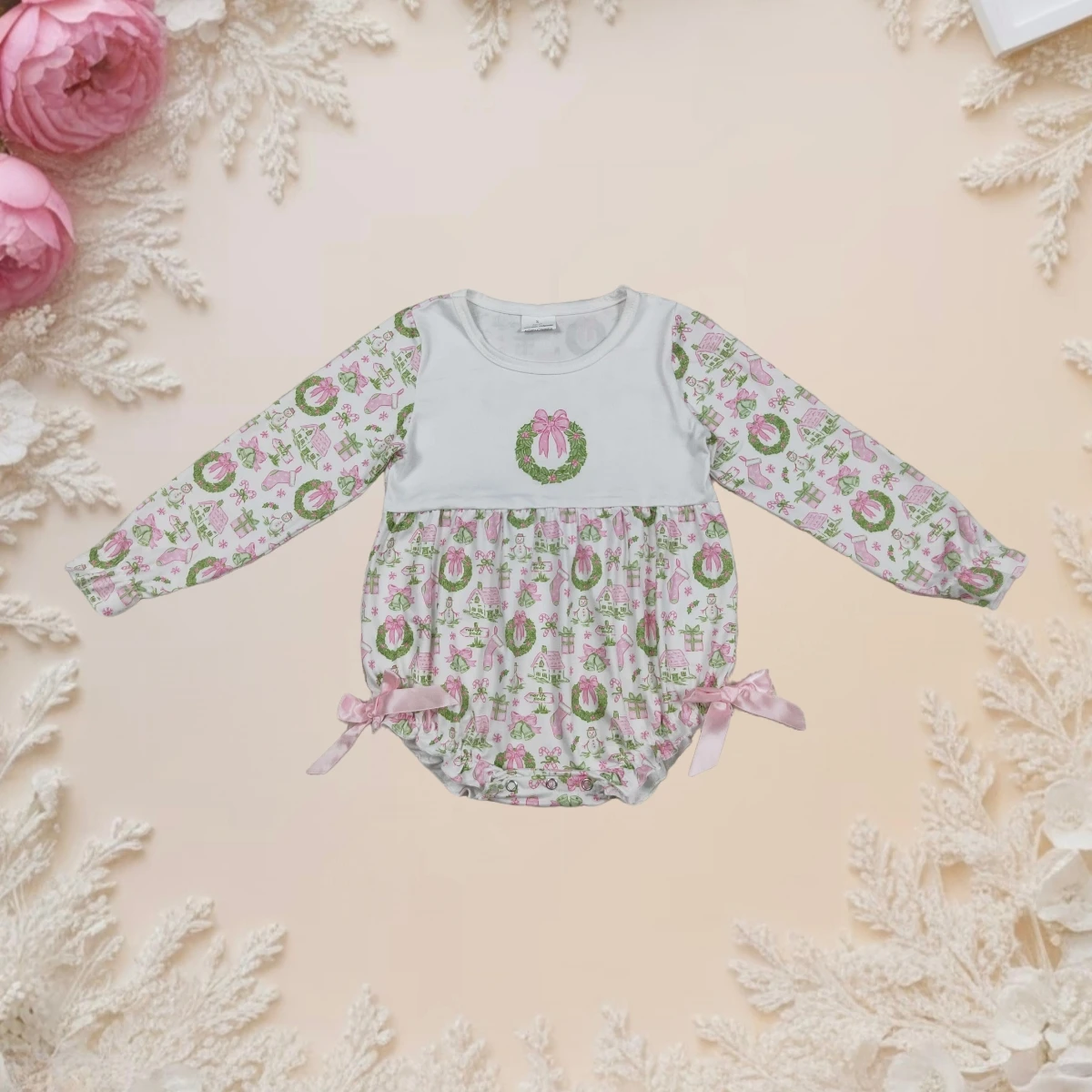 

Christmas Baby Girl Romper Long Sleeve Infant Toddler Clothing Cute Newborn Jumpsuit Soft Gift Holiday Clothes for Kids Girls
