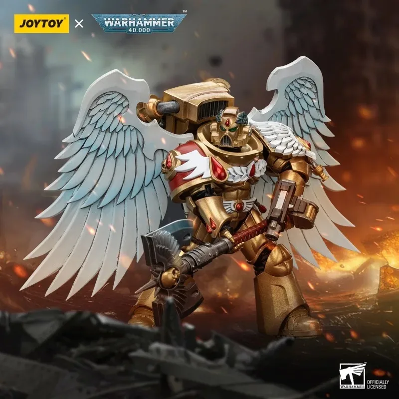 [W MAGAZYNIE] JOYTOY 1/18 Figurka akcji Warhammer 40K Blood Angels Sanguinary Guard Anime Model wojskowy Chłopiec Prezent świąteczny Zabawki