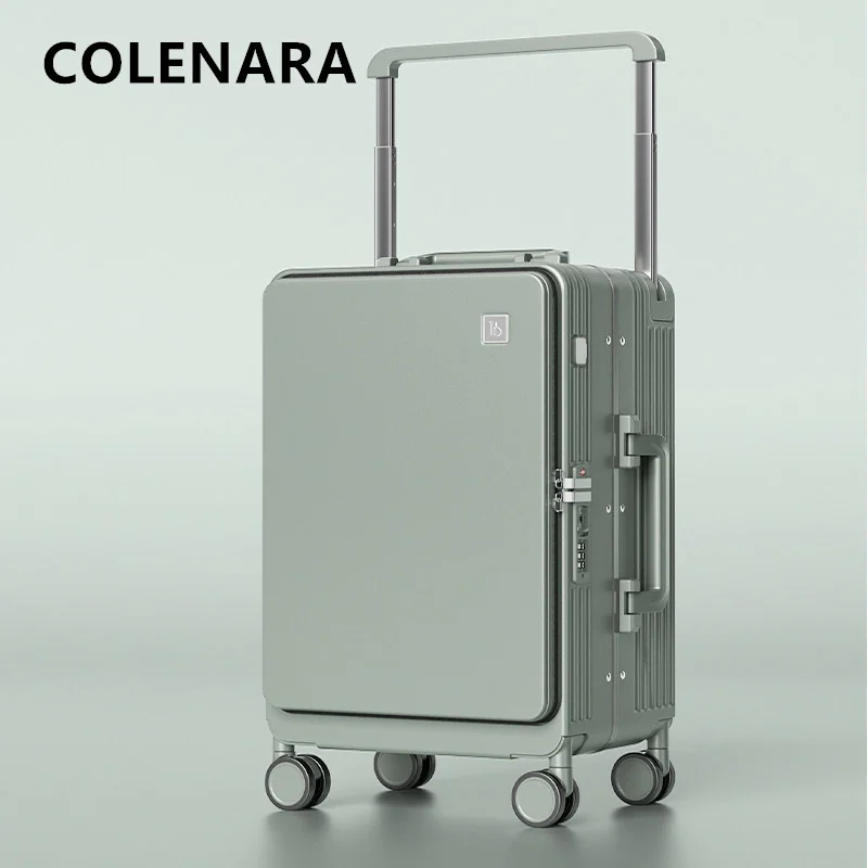 COLENARA Großer Koffer aus ABS+PC, Bordgepäck, Studenten-Trolley, Damen-Kombikoffer, 20/24/26/28 Zoll Reisegepäck