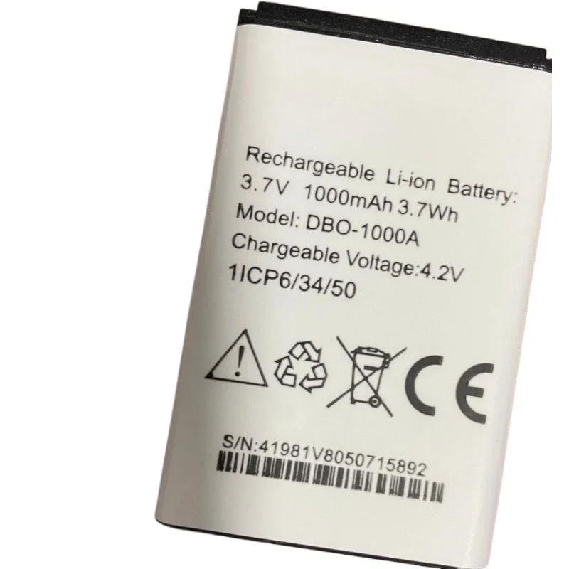 بطارية 3.7 فولت 1000 مللي أمبير في الساعة DBO-1000A للهاتف المحمول DORO 1370/1372 / 2404 #2