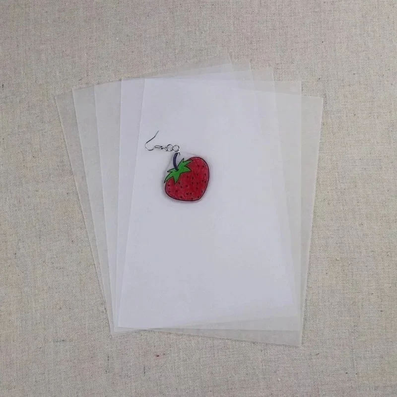 15pcs Plastic Thermal Heat Shrink Paper Shrinkable Paper Film Translucent Sheets Blank Shrink Art Film Paper For DIY 14.5x20cm