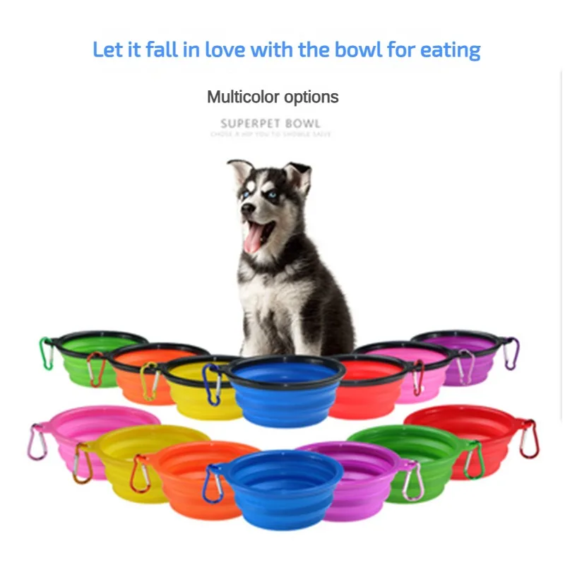 

Large Silicone Foldable Bowl for Portable Outdoor Dog Feeding