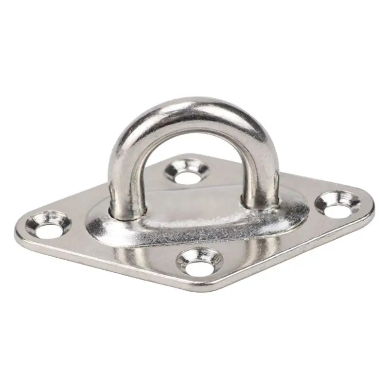 Ceiling Hook Anchor Diamond Pad Eye Plate for Boat Rigging Deck Training Straps Dropship