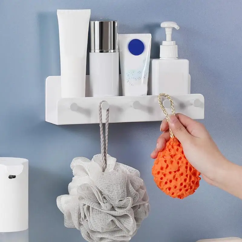 Coat Rack Wall Mount Heavy Duty Hook Rack Rail Wall Shelf Mail Organizer For Entryway Bathroom Kitchen Mudroom Home Decor