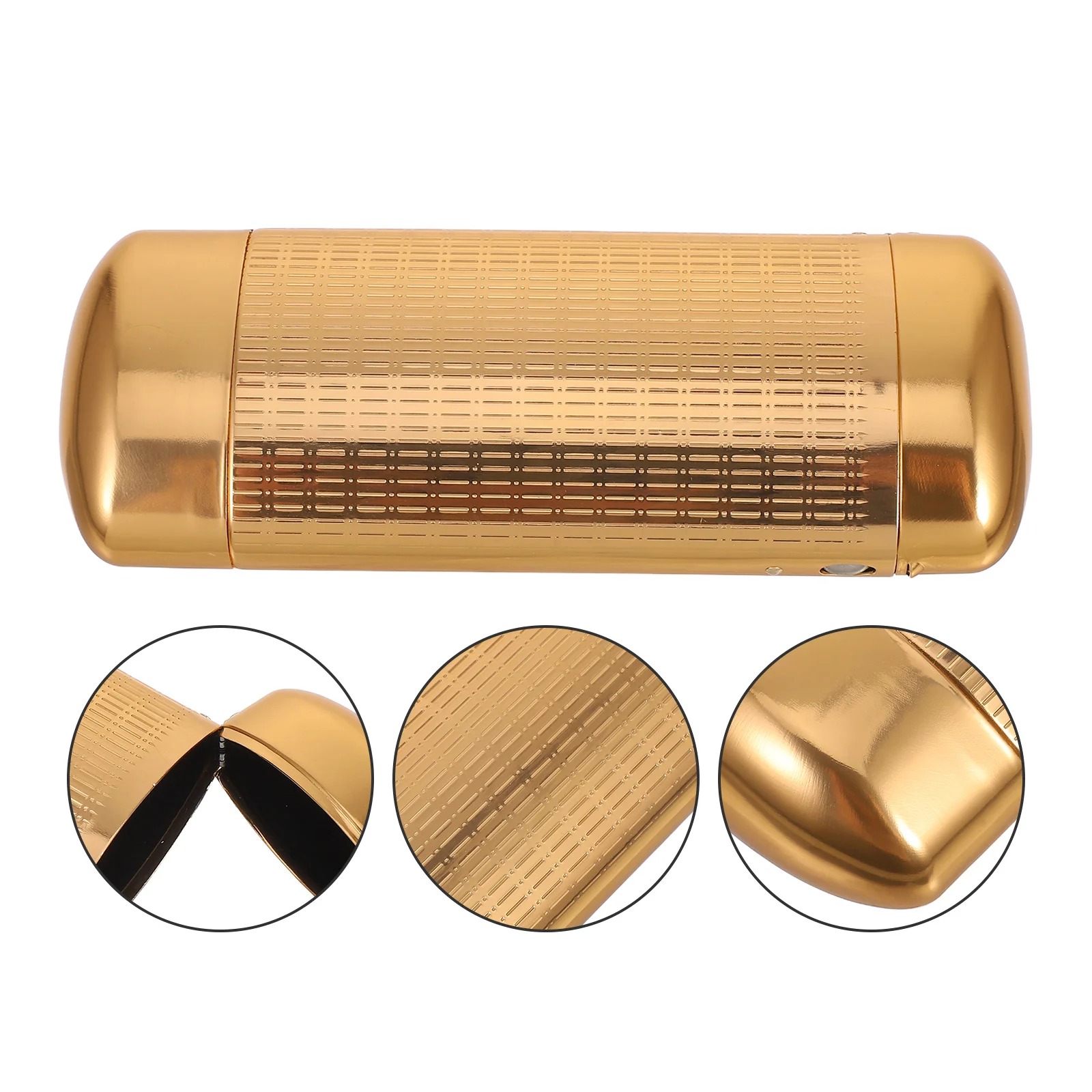 

Aluminum Eyeglasses Case Hard Shell Portable Lightweight Glasses Box Shockproof Travel Spectacles Protector Case