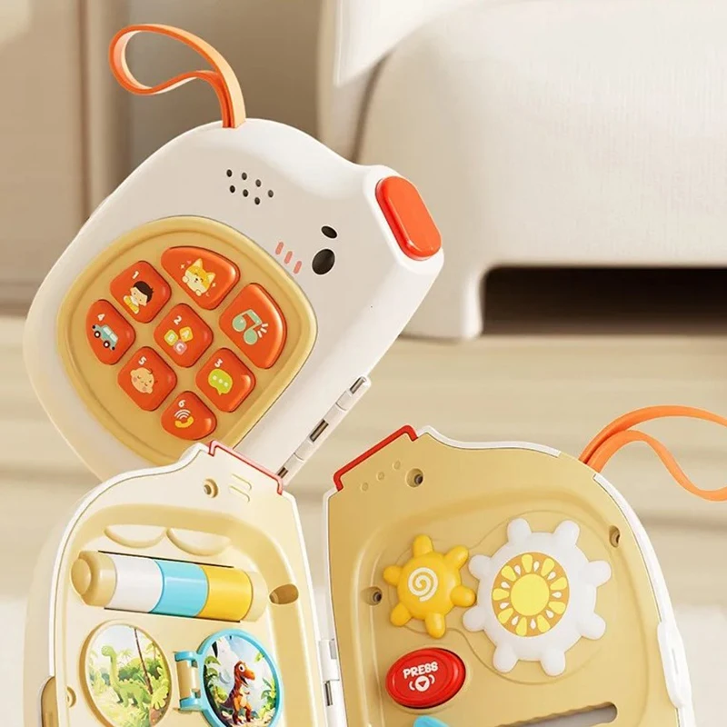 코끼리 뮤지컬 전화 장난감 2 in 1 아기 감각 발달 이야기 교육용 선물