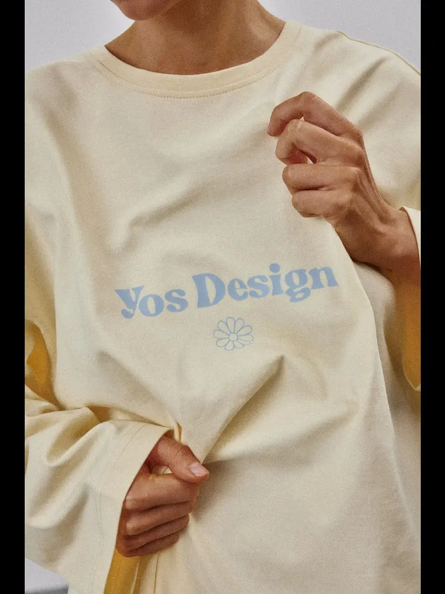 خمر الحلو لطيف رسالة شارة 100% قميص قطني بكم طويل تي شيرت البلوز الخريف بلايز مزاجه النساء الفتيات عادية فضفاض #1