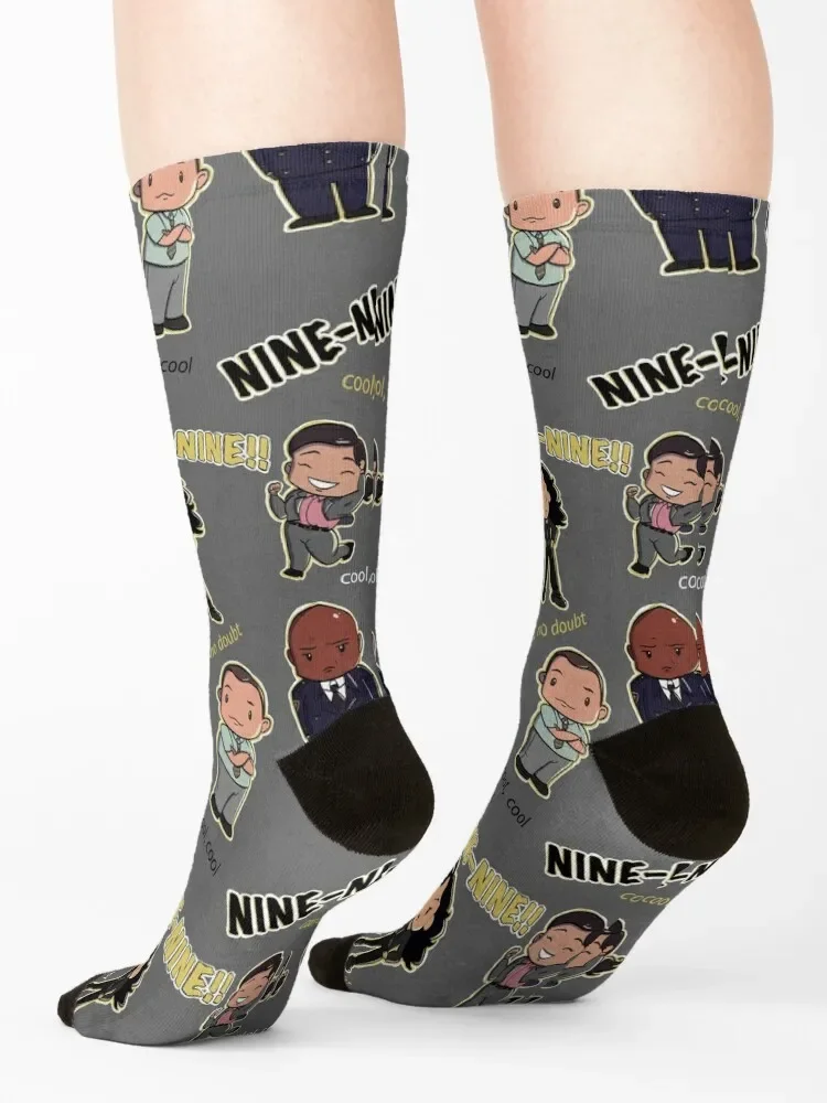 Calcetines con estampado de Brooklyn 99 para hombre y mujer, medias deportivas de diseño, regalo de Navidad, moda