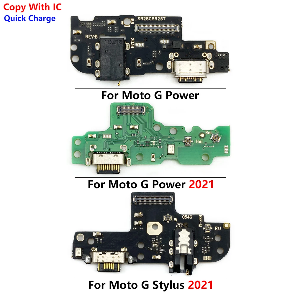 20 Pcs USB Charging Dock Jack Plug Socket Port Connector Charge Board Flex Cable For Motorala Moto G Stylus Power 2021