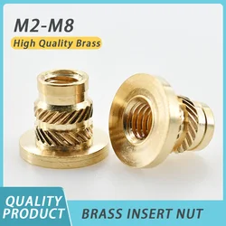 M2 M2.5 M3 M4 M5 M6 M8 Nopper Nut Injection Molded Copper Nut Insert knurled Copper Insert Laptop Brass Heating Nut Yor 3D Print
