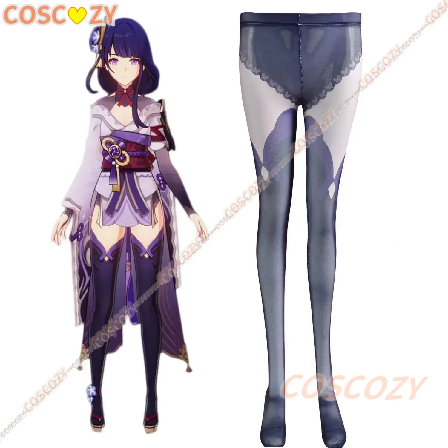 Genshin Impact calze Cosplay Venti Yun Jin Keqing Raiden Shogun Ganyu calza Sexy accessori per costumi di Halloween collant