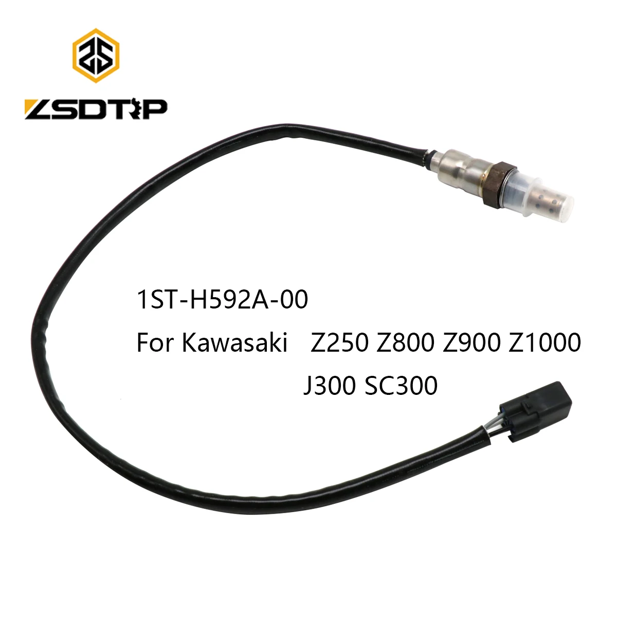 

ZSDTRP Oxygen Sensor 1ST-H592A-00 Exhaust System Oxygen Sensor For Kawasaki Z250 Z800 Z900 Z1000 J300 SC300