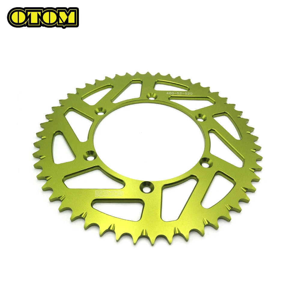 For KAWASAKI SUZUKI Motorcycle 52T Rear Sprocket Chain Brake Disc Wheel Aluminum KX125 KX250 KX250F KX450F KLX250 KLX300R RMZ250