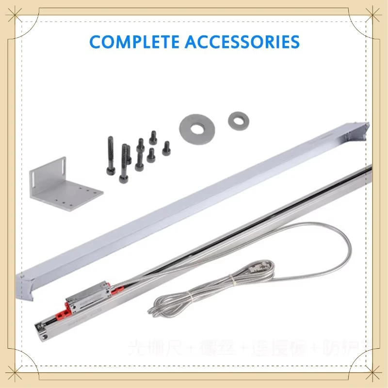 KA300 Linear Scale 1um 0.001mm Optical Grating Ruler Sensor TTL 120/170/220/520/1020mm For DRO Lathe Milling Machine