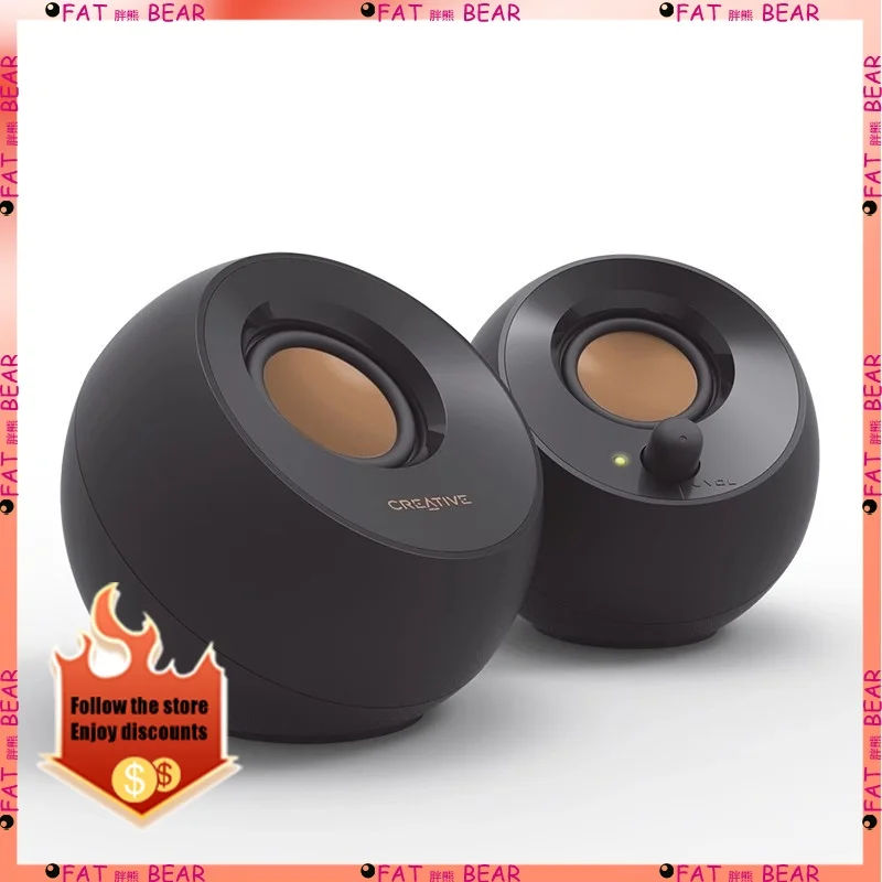 

Креативный динамик Pebble 2,0, 3D объемный USB, проводной мини-динамик, аксессуар для ноутбука, настольный ПК, геймер, мужские подарки